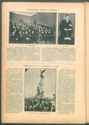 Homenaje al dr. Leandro N. Alem