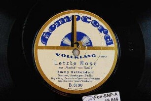 Letzte Rose : aus "Martha" / von Flotow