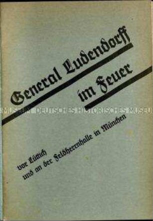 Plädoyer für eine Würdigung der Leistungen des Generals Ludendorffs