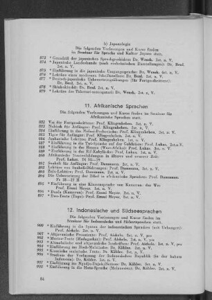 11. Afrikanische Sprachen