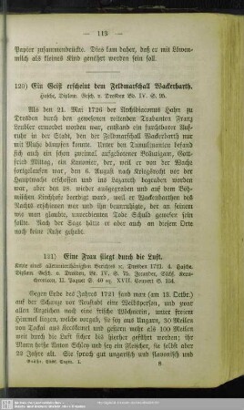 120) Ein Geist erscheint dem Feldmarschall Wackerbarth