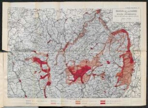 Cartes hors texte. II. - Bassin de la Sarre et régions environnantes. Répartition de la population