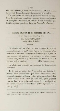 Seconde solution de la question 317.