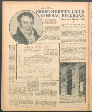 Sobre el origen ligur de la familia del general Belgrano : Nota por Héctor Oller