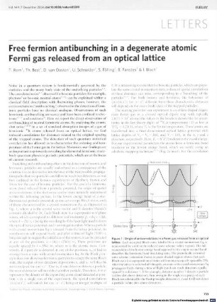 Free fermion antibunching in a degenerate atomic Fermi gas released from an optical lattice