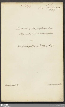 Beschreibung der gangbaren Baue, Häuerarbeiten und Betriebspläne auf dem Grubengebäude Matthias Fdgr. - 18.7029 4.