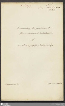 Beschreibung der gangbaren Baue, Häuerarbeiten und Betriebspläne auf dem Grubengebäude Matthias Fdgr. - 18.7029 4.