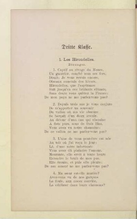 Dritte Klasse