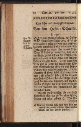 Das sechs und vierzigste Capitel. Von den Hasen-Scharten