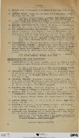 Archäologie und Alte Geschichte (Nr. 37-69)