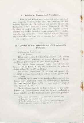 IV. Anreden an nicht verwandte und nicht befreundete Personen.