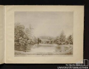 Blatt 17. [Motiv aus dem Park zu Wilhelmshöhe bei Cassel.]