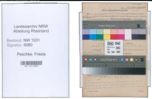 Entnazifizierung Frieda Peschke , geb. 03.02.1889 ()