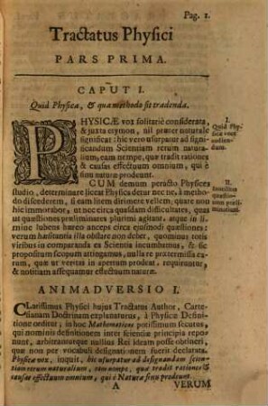 Jacobi Rohaulti Tractatus Physicus : Accedit huic editioni ejusdem Tractatus Mathematicus De Arte Mechanica