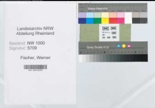 Entnazifizierung Werner Fischer, geb. 20.02.1894 (Oberregierungsrat)