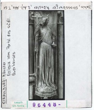 Straßburg: Münster, südliches Querhaus, Portal, Ecclesia