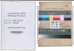 Entnazifizierung Karl Kocherscheidt , geb. 04.06.1897 (Metzger)