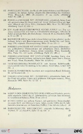 Skulpturen (Nr. 166-189)