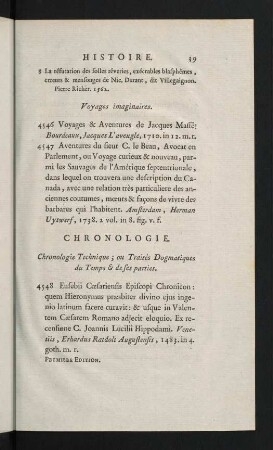 39-49, Chronologie