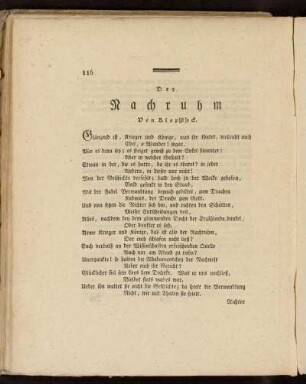 Der Nachruhm