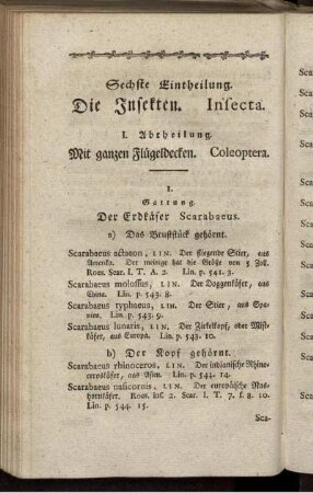 Sechste Eintheilung. Die Insekten. Insecta.