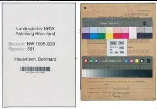 Entnazifizierung Bernhard Hausmann , geb. 09.09.1893 (Schreiner)