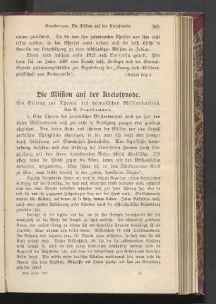 Die Mission auf der Kreissynode