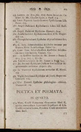 Poetica et Poemata.