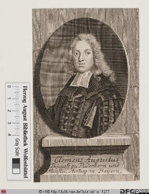 Bildnis Clemens August (von Bayern), 1723-61 Kurfürst u. Erzbischof von Köln