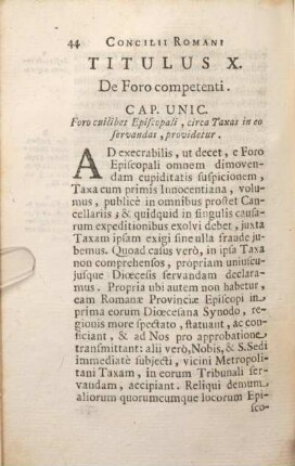 Titulus X. De Foro competenti.