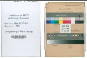 Entnazifizierung Hans Georg Lengwenings , geb. 07.09.1911 (Verw.Beamter)