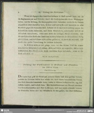 [II.] Feldzug der Verbündeten in Brabant und Flandern im Jahre 1795. Fortsetzung