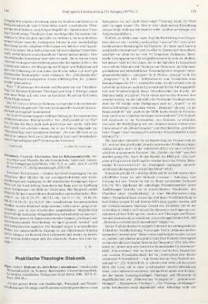 149-153 [Rezension] Jäger, Alfred, Diakonie als christliches Unternehmen