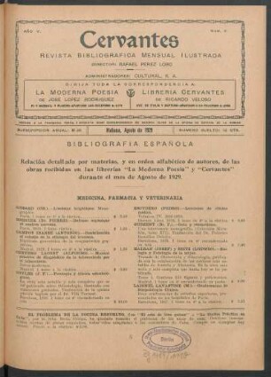 Bibliografía española