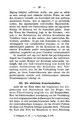 III. Die sittlichen Gemeinschaften.