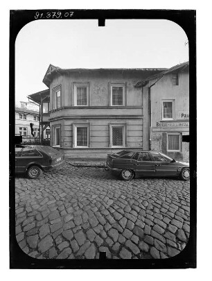 Sassnitz, Karlstraße 5. Wohnhaus. Straßenfront (Teilansicht) mit Veranda