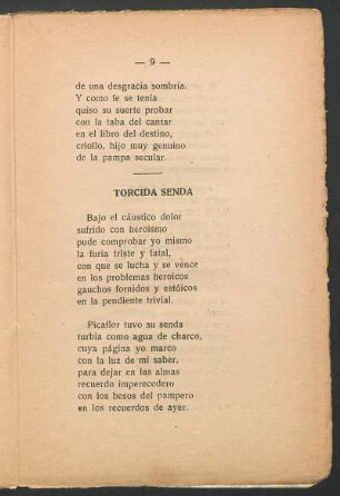 Torcida senda