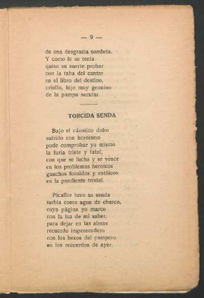 Torcida senda