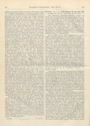 568-569 [Rezension] Brischar, J.N., Papst Innocenz III. und seine Zeit