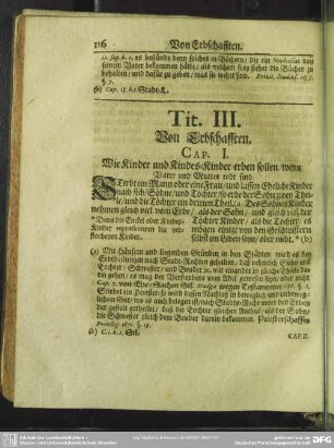 Tit. III. Von Erbschafften