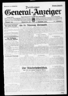 Duisburger General-Anzeiger. 1914-1935