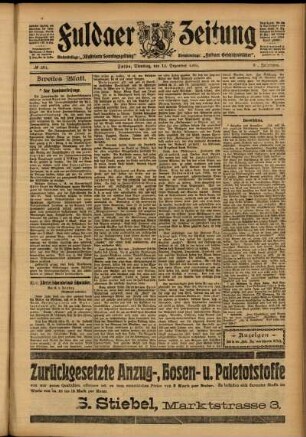 Zweite Ausgabe vom Dienstag, den 12. Dezember 1905.