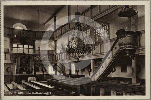 Gemeinderaum der evangelischen Stadtkirche Rothenburg