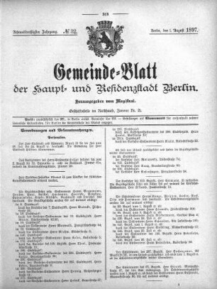 1897,32: No. 32, 1. August 1897