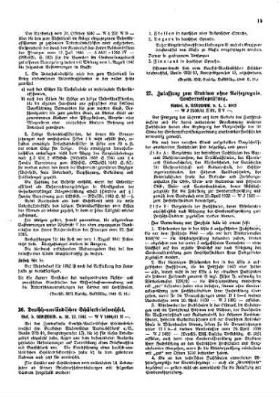 Zulassung zum Studium ohne Reifezeugnis, Sonderreifeprüfung : [Amtliche Erlasse] ; [Amtlicher Teil]