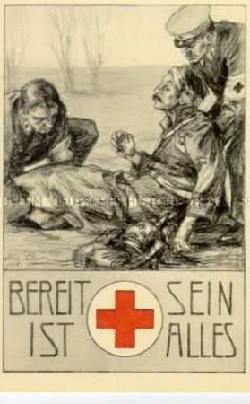 Werbepostkarte des Roten Kreuzes