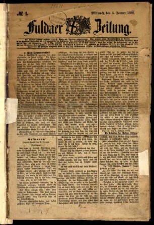 Ausgabe vom Mittwoch, den 03. Januar 1883.