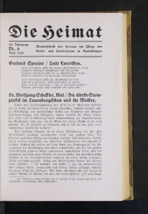 42. Jahrgang, Nr. 6, Juni 1932