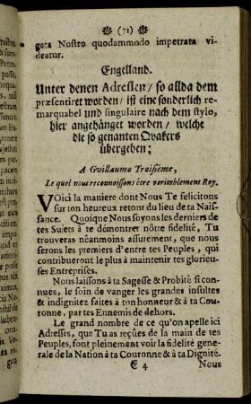 Engelland.- Aus Littauen. - In Sachsen[...]