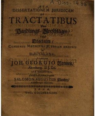 De tractatibus